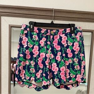 Lilly Pulitzer Floral Women's Shorts - Blue and Pink